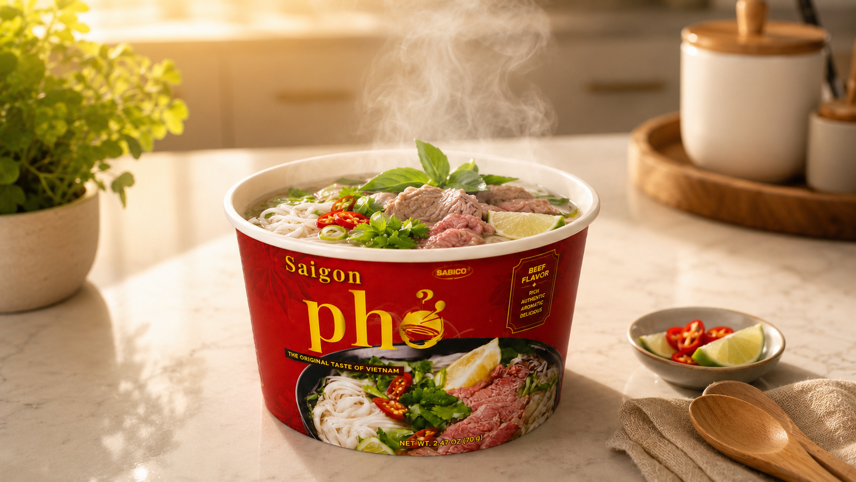 Enjoy the prepared Sabico Saigon Pho