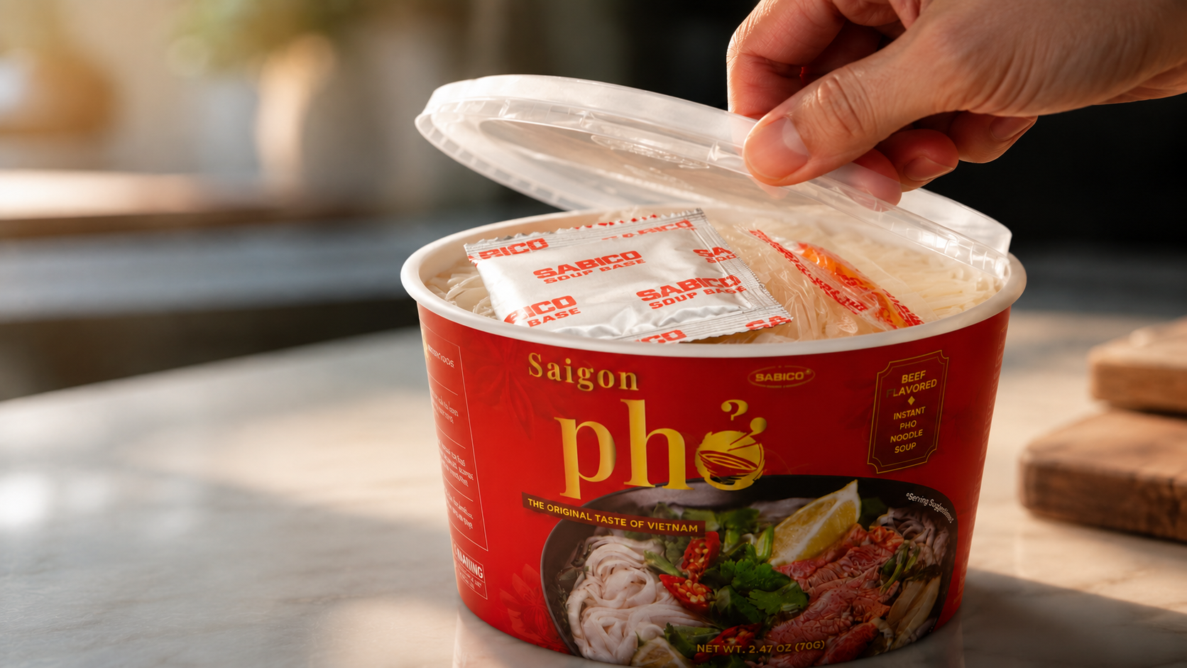 Open the Sabico Saigon Pho bowl